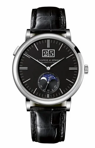 A. Lange & Söhne Saxonia Moonphase White Gold / Black 384.029 (384029)
